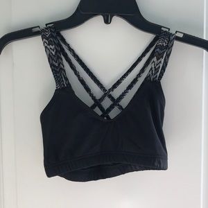 Capezio Black Dance Top/ Sports Bra